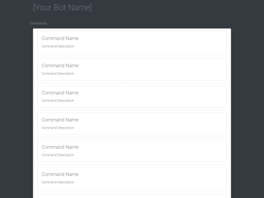 commands screenshot