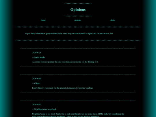 opinions screenshot