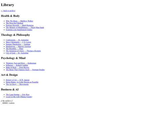library screenshot