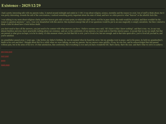 posts/existence screenshot