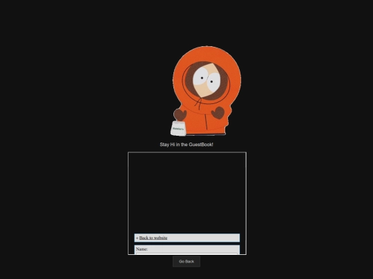 Guestbook screenshot