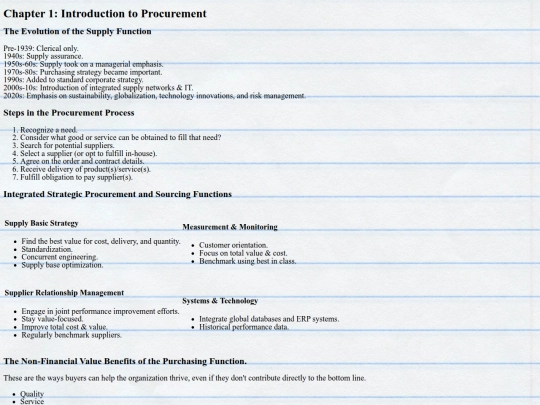 Study Guides/procurement screenshot