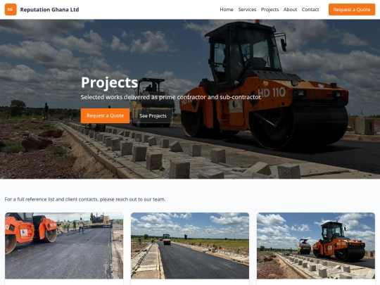 projects screenshot