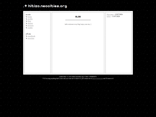 blog screenshot