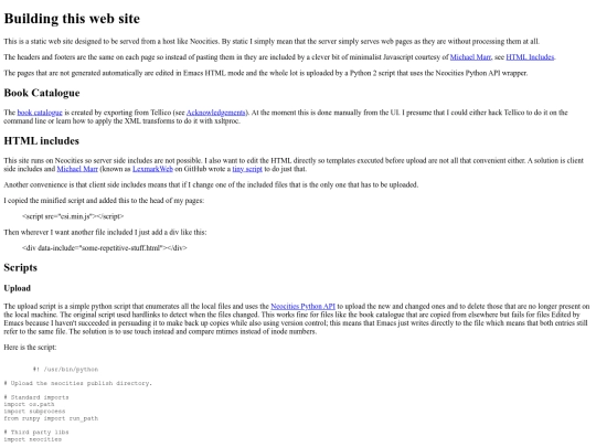 howthissiteisbuilt screenshot
