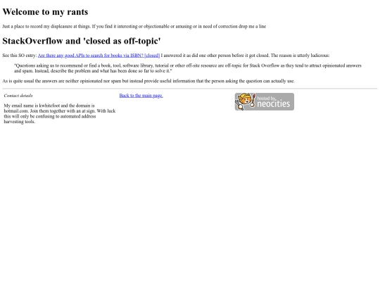 rants screenshot