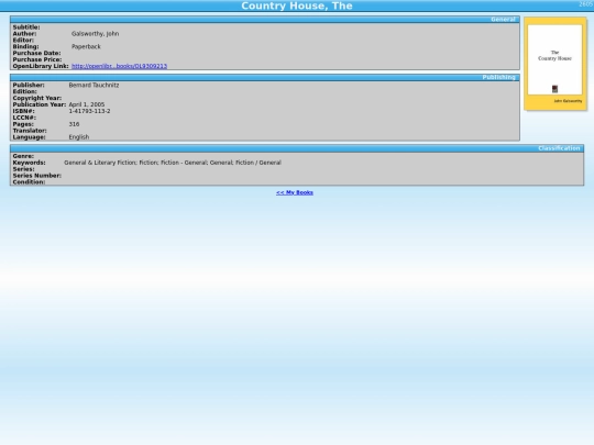 tellico/tellico_files/Country_House__The-2605 screenshot