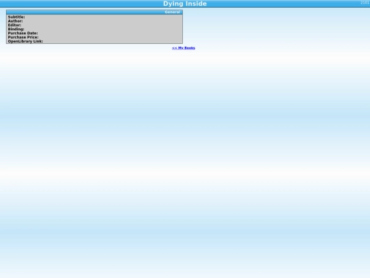 tellico/tellico_files/Dying_Inside-2101 screenshot