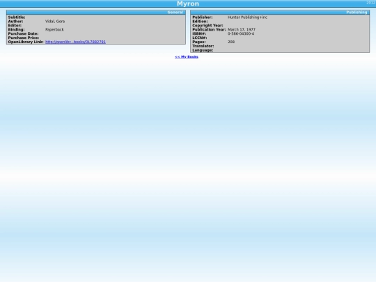 tellico/tellico_files/Myron-2012 screenshot