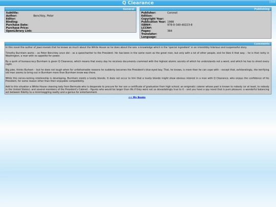 tellico/tellico_files/Q_Clearance-1008 screenshot