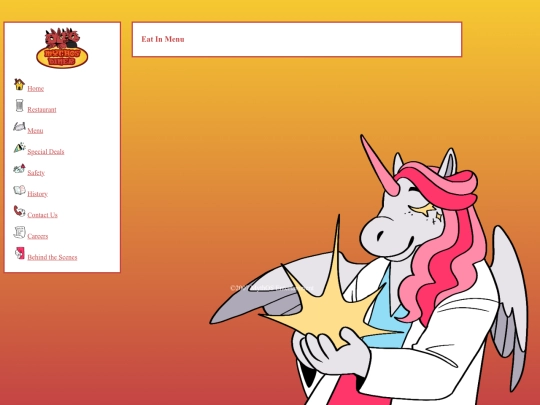 menu screenshot