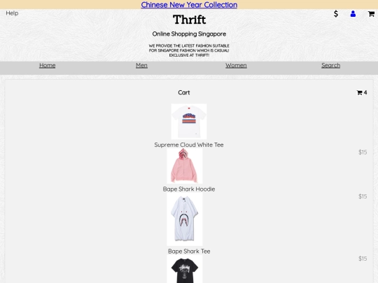 cart screenshot