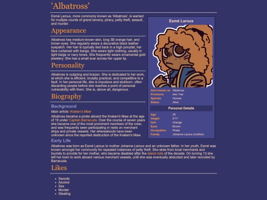 wiki/albatross screenshot
