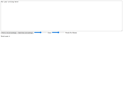 writeordieclone screenshot