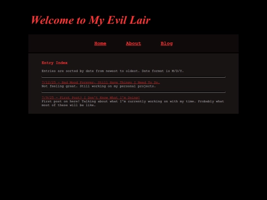 bloghome screenshot