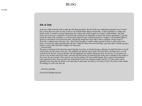 firstblog screenshot