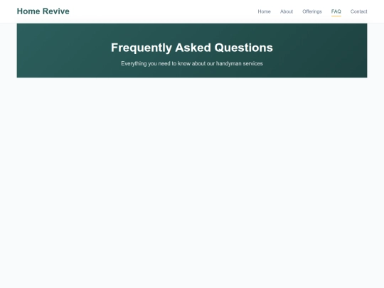 faq screenshot