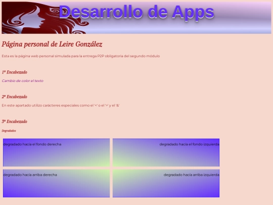 pages/paginaPersonal screenshot