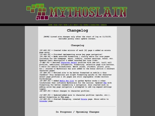 changelog screenshot