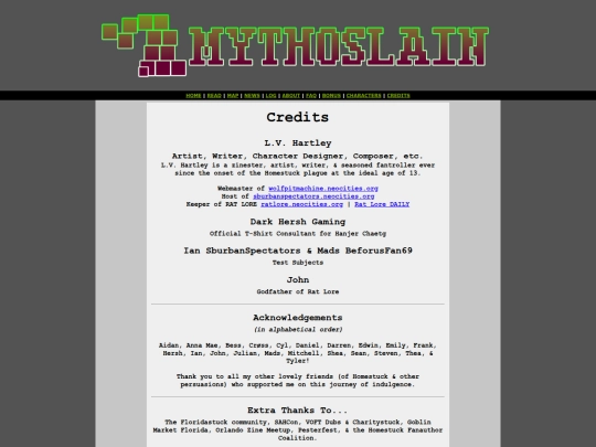 credits screenshot