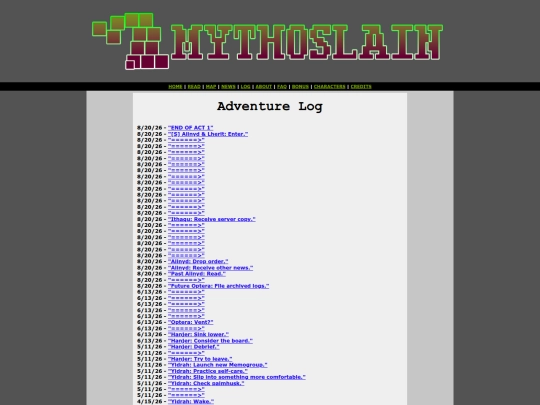 log screenshot
