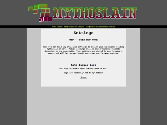 settings screenshot