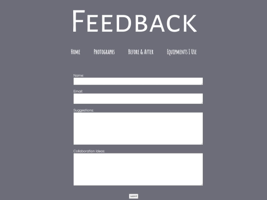 feedback screenshot