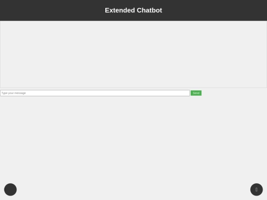 chatbot screenshot