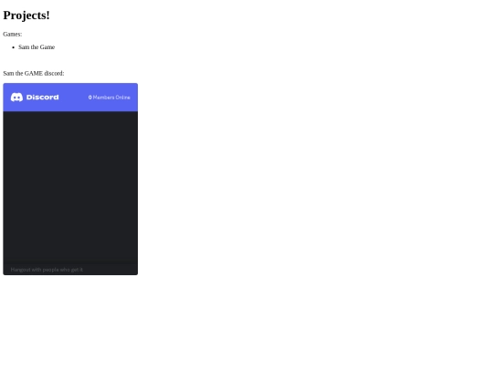 projects screenshot