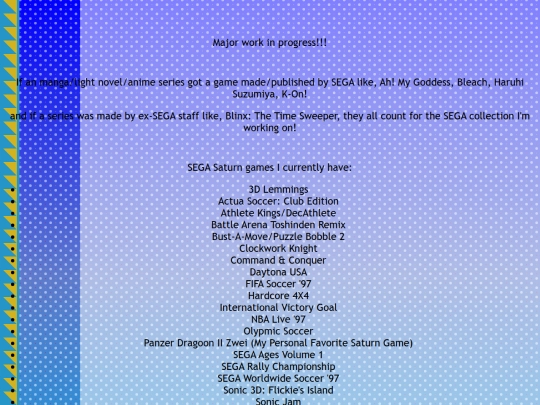sega collection screenshot
