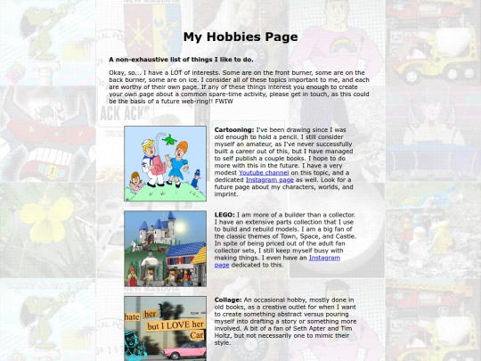hobbies screenshot
