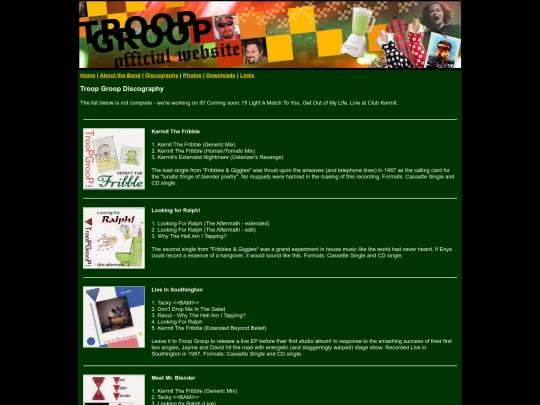 troopgroop/discography screenshot