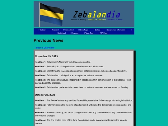 previous-news screenshot