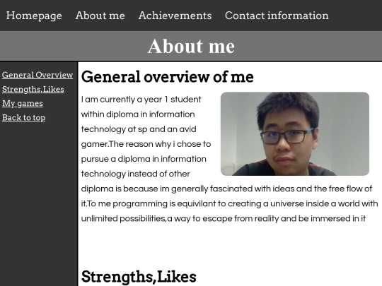 Aboutme screenshot