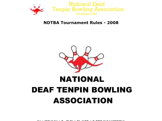 NDTBA Tournament Rules screenshot
