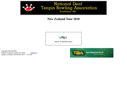 Newsletters/New Zealand Tour 2008 screenshot
