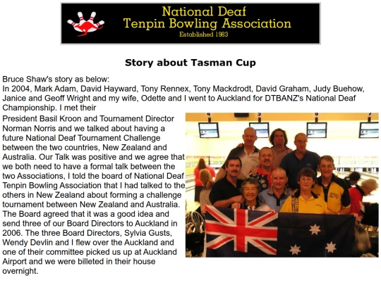 Story about Tasman Cup screenshot