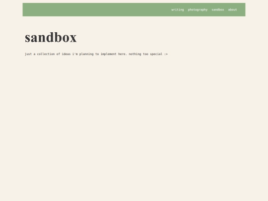 sandbox screenshot