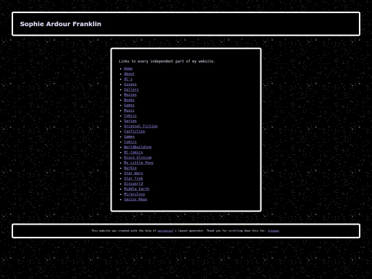 sitemap screenshot