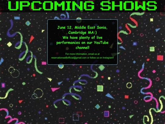 upcomingshows screenshot