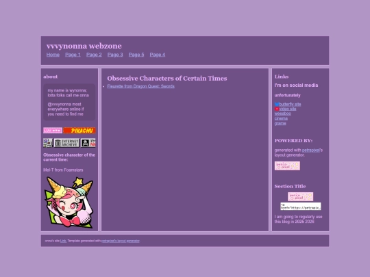 lists/Characters screenshot