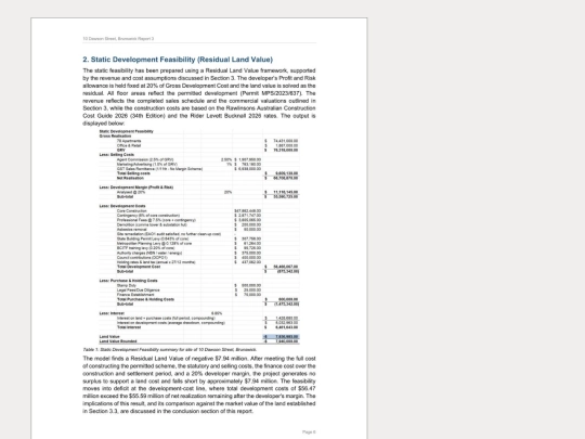 dawson-static-feasibility screenshot