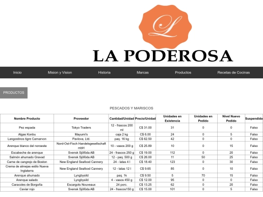PRODUCTO-PESCADOYMARISCOS screenshot