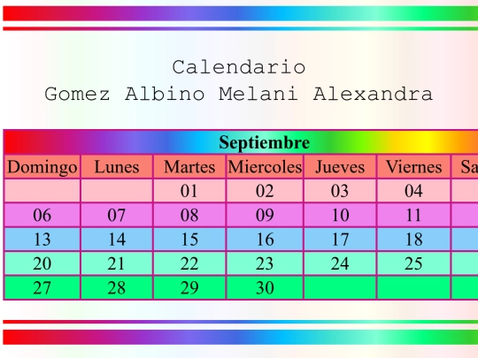 Calendario_GomezAlbinoMelaniAlexandra_4APV screenshot