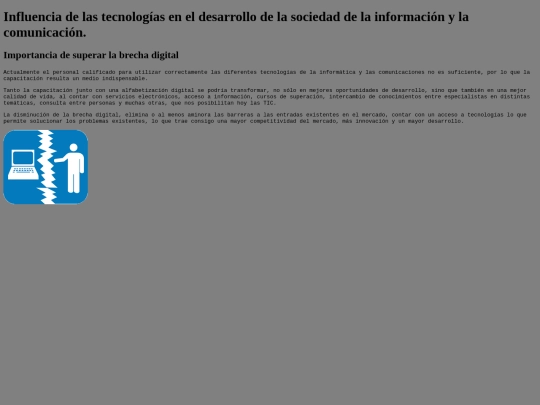 trabajo/Importanciadesuperarlabrechadigital screenshot
