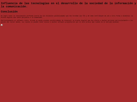 trabajo/conclucin screenshot