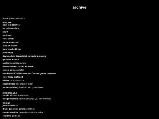 archive screenshot