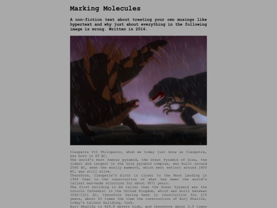 writing/molecules screenshot