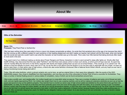 aboutme screenshot