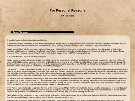 personal screenshot
